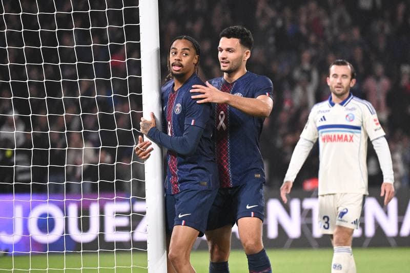 Football. Ligue 1. Paris Saint-Germain - RC Strasbourg Alsace. 17.10.2025