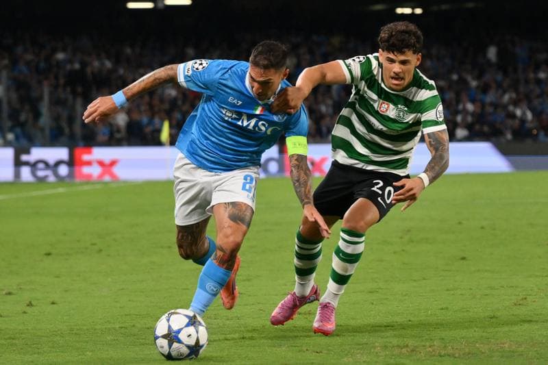 Football. UEFA Champions League. Napoli - Sporting CP. 01.10.2025