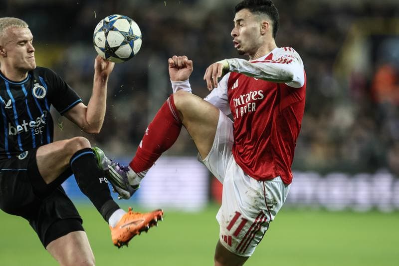 Football. UEFA Champions League. Club Brugge - Arsenal. 10.12.2025