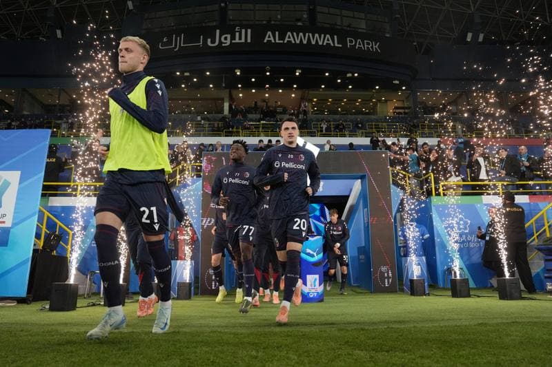 Football. EA Sports FC Supercup. Napoli - Bologna. 22.12.2025