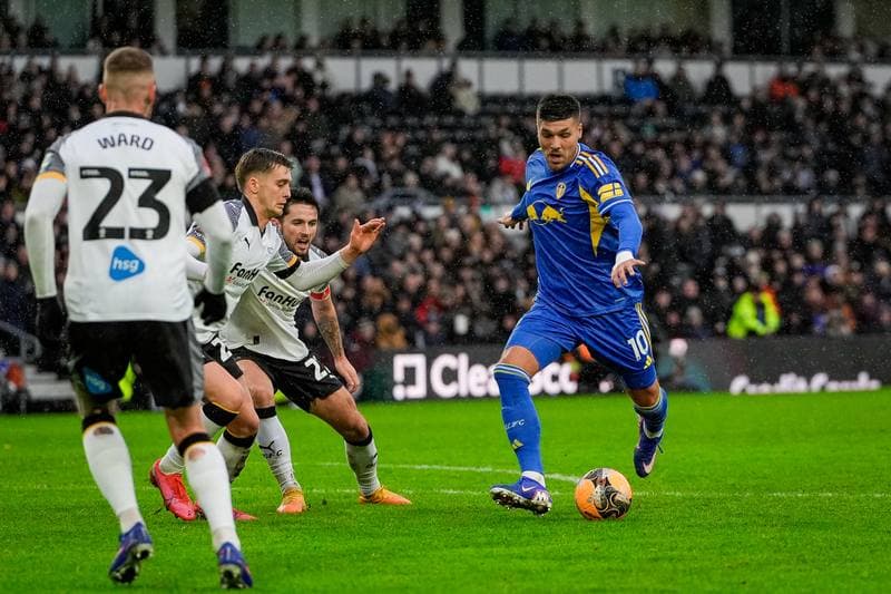 Football. Emirates FA Cup. Derby County - Leeds United. 11.01.2026