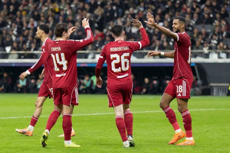 Football. UEFA Champions League. Eintracht Frankfurt - Liverpool. 22.10.2025