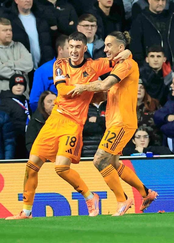 Football. UEFA Europa League. Rangers - A.S. Roma. 06.11.2025