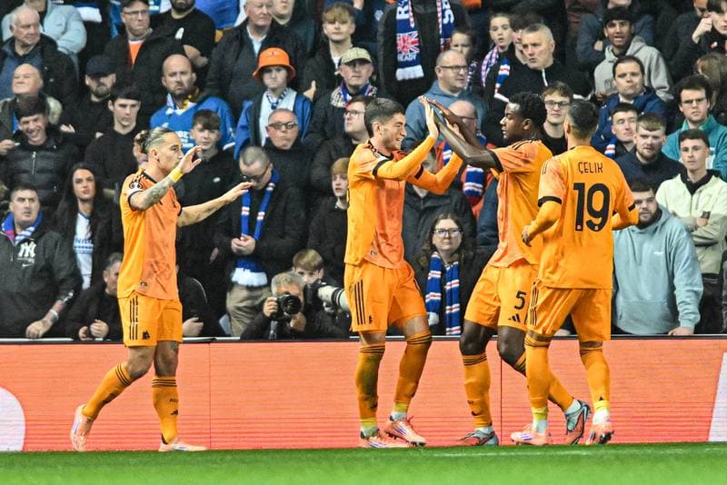 Football. UEFA Europa League. Rangers - A.S. Roma. 06.11.2025