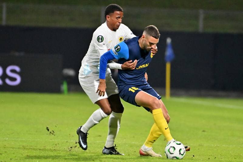 Football. UEFA Conference League. Celje - AEK Athens. 02.10.2025