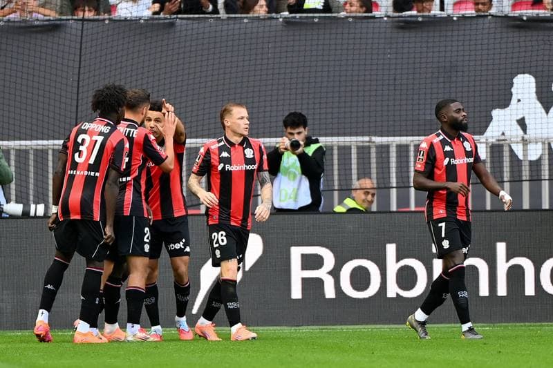 Football. Ligue 1 McDonald's. OGC Nice - Olympique Lyonnais. 18.10.2025