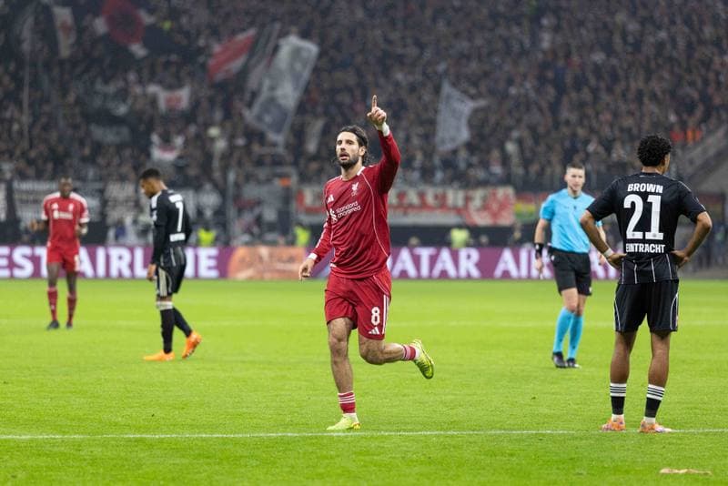 Football. UEFA Champions League. Eintracht Frankfurt - Liverpool. 22.10.2025