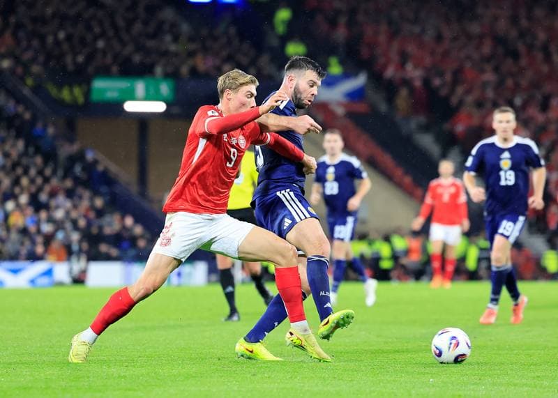 Football. 2026 FIFA World Cup Qualifiers. Scotland - Denmark. 18.11.2025