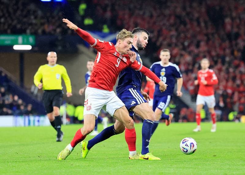 Football. 2026 FIFA World Cup Qualifiers. Scotland - Denmark. 18.11.2025