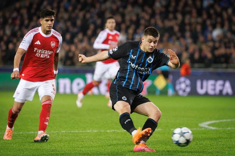 Football. UEFA Champions League. Club Brugge - Arsenal. 10.12.2025