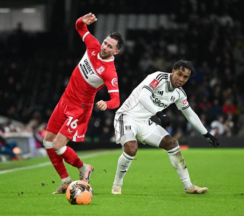 Football. Emirates FA Cup. Fulham - Middlesbrough. 10.01.2026