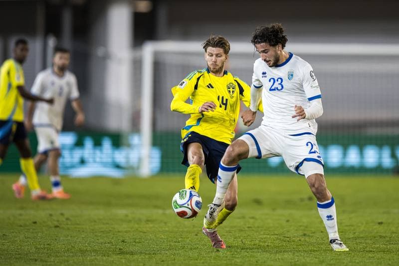 Football. FIFA World Cup Qualifier. Sweden - Kosovo. 13.10.2025