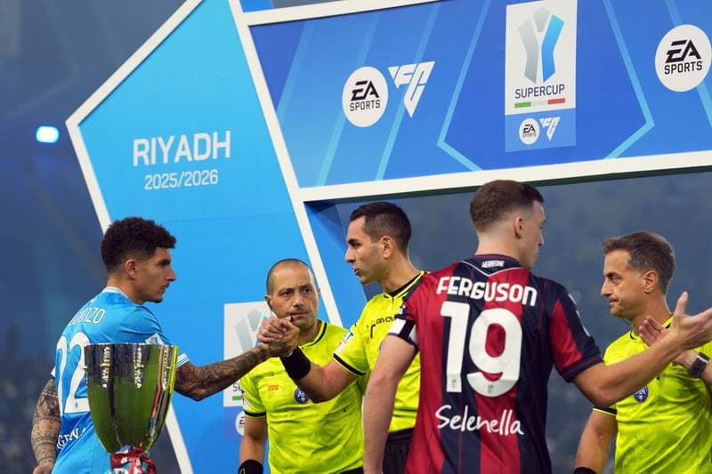 Football. EA Sports FC Supercup. Napoli - Bologna. 22.12.2025