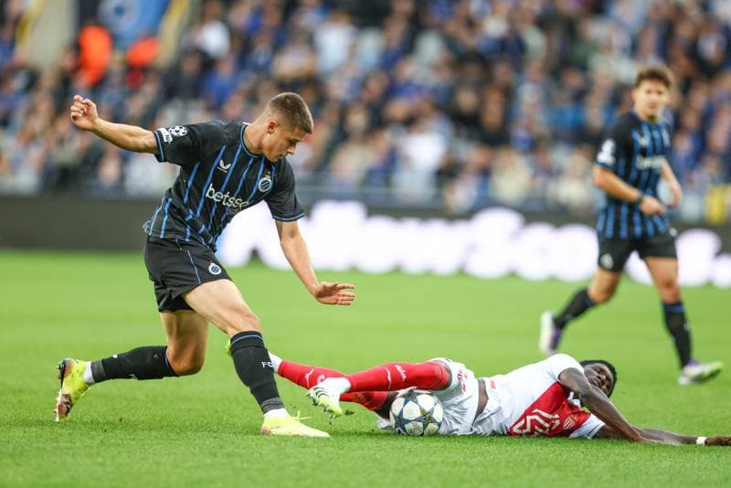 Football. UEFA Champions League. Club Brugge - AS Monaco. 18.09.2025
