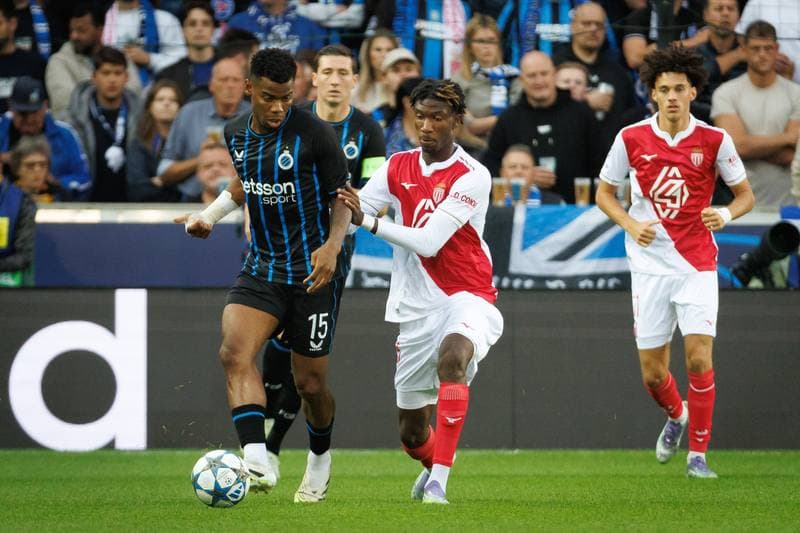 Football. UEFA Champions League. Club Brugge - AS Monaco. 18.09.2025
