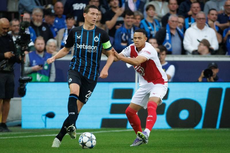 Football. UEFA Champions League. Club Brugge - AS Monaco. 18.09.2025