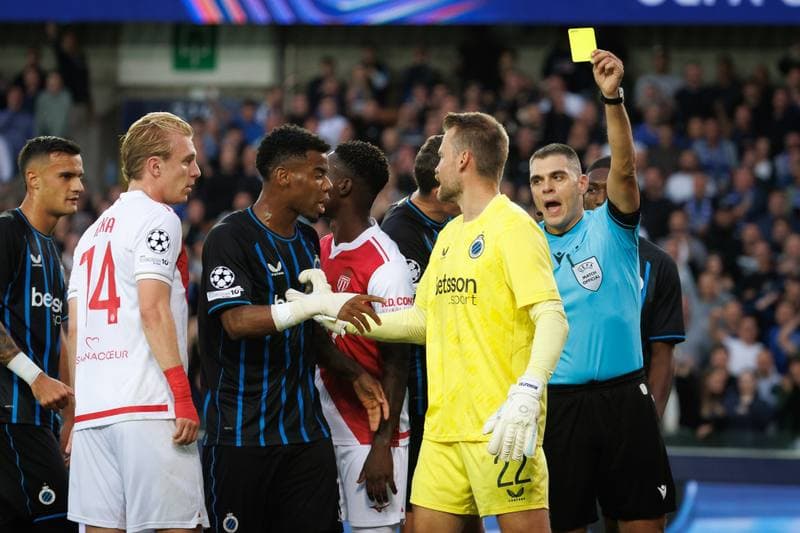 Football. UEFA Champions League. Club Brugge - AS Monaco. 18.09.2025