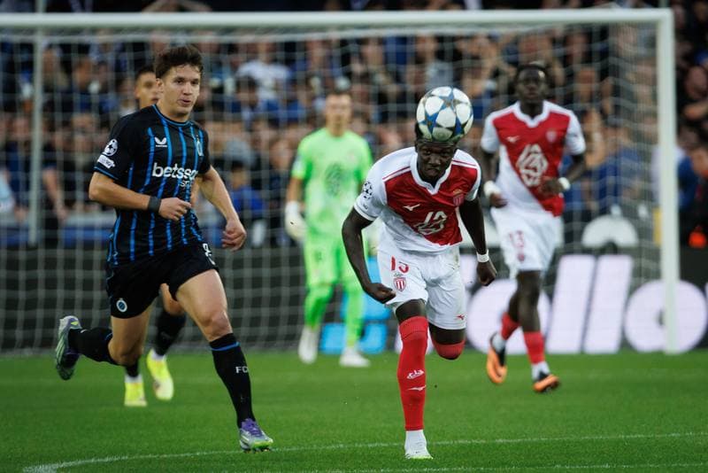 Football. UEFA Champions League. Club Brugge - AS Monaco. 18.09.2025