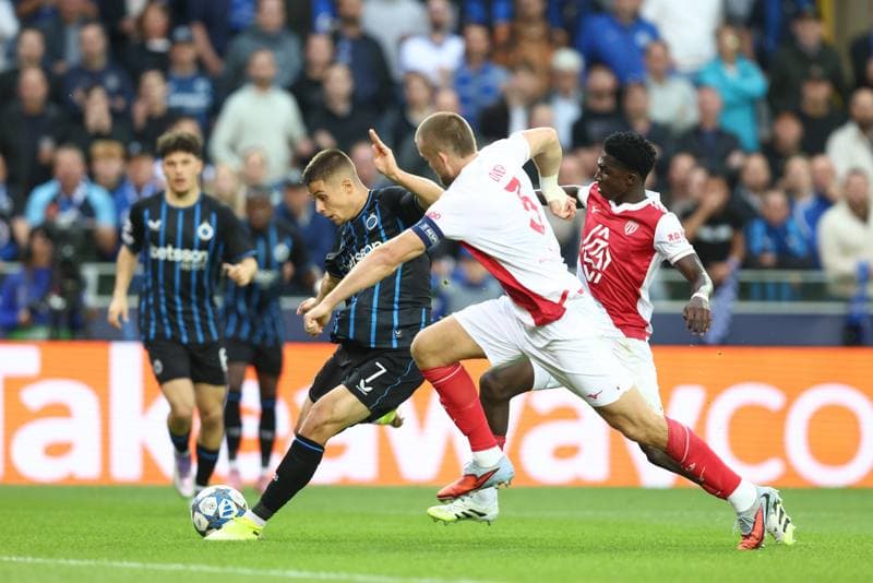 Football. UEFA Champions League. Club Brugge - AS Monaco. 18.09.2025