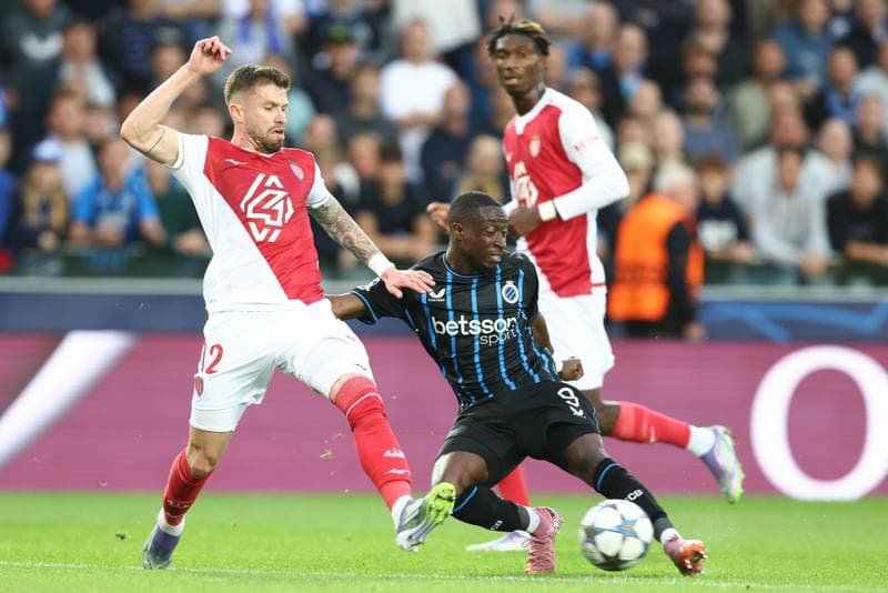 Football. UEFA Champions League. Club Brugge - AS Monaco. 18.09.2025