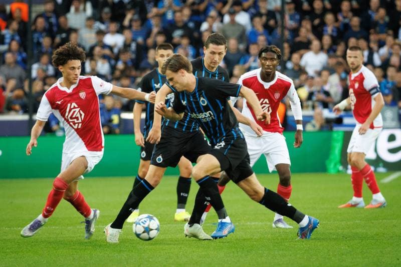 Football. UEFA Champions League. Club Brugge - AS Monaco. 18.09.2025