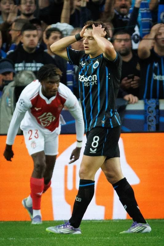 Football. UEFA Champions League. Club Brugge - AS Monaco. 18.09.2025