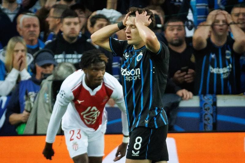 Football. UEFA Champions League. Club Brugge - AS Monaco. 18.09.2025