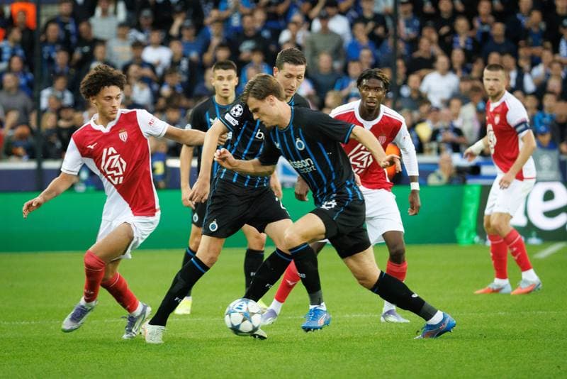 Football. UEFA Champions League. Club Brugge - AS Monaco. 18.09.2025