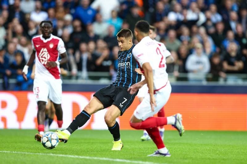 Football. UEFA Champions League. Club Brugge - AS Monaco. 18.09.2025