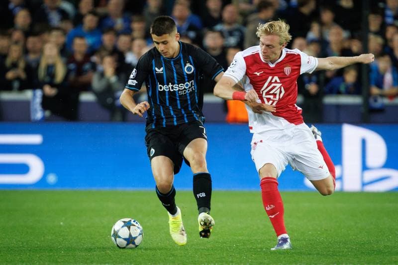 Football. UEFA Champions League. Club Brugge - AS Monaco. 18.09.2025