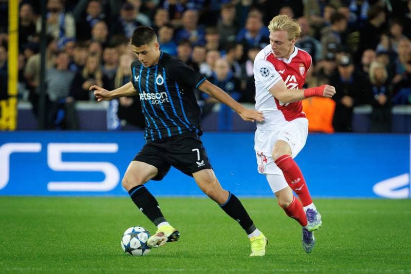 Football. UEFA Champions League. Club Brugge - AS Monaco. 18.09.2025