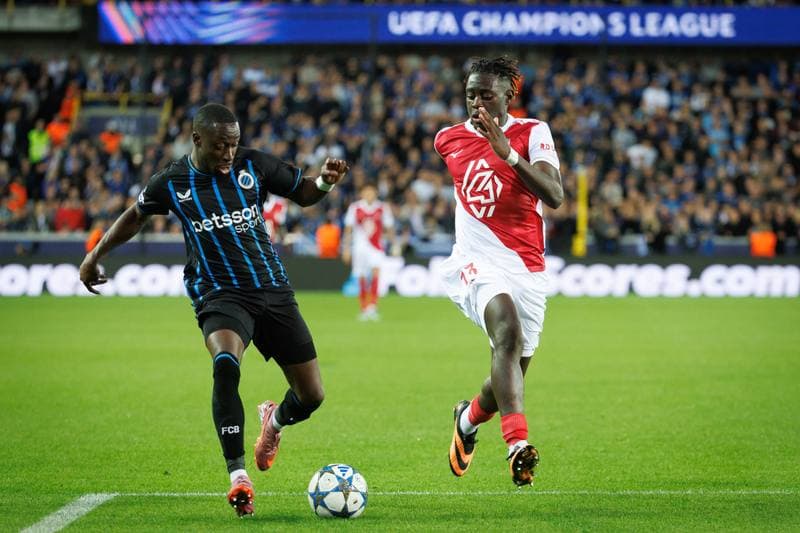 Football. UEFA Champions League. Club Brugge - AS Monaco. 18.09.2025