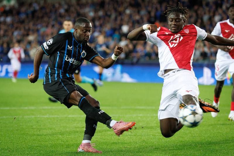 Football. UEFA Champions League. Club Brugge - AS Monaco. 18.09.2025