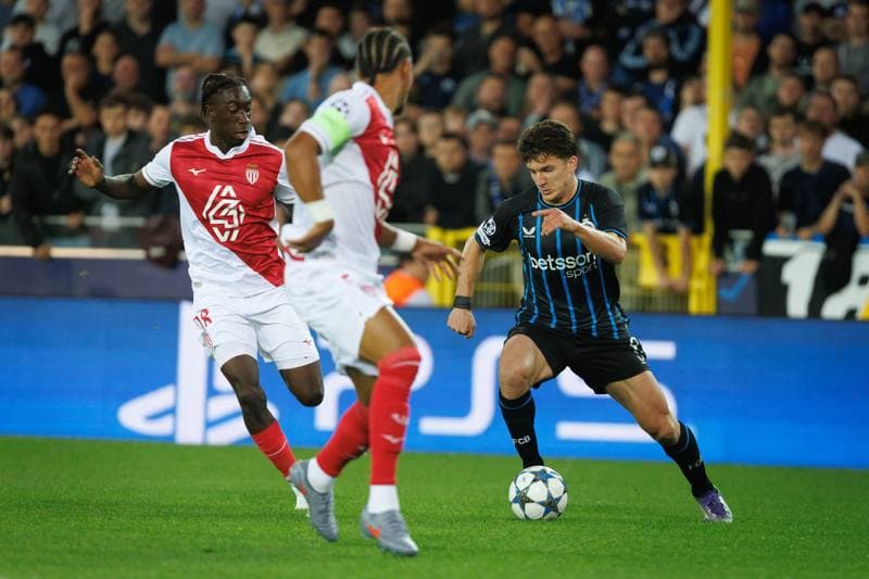 Football. UEFA Champions League. Club Brugge - AS Monaco. 18.09.2025