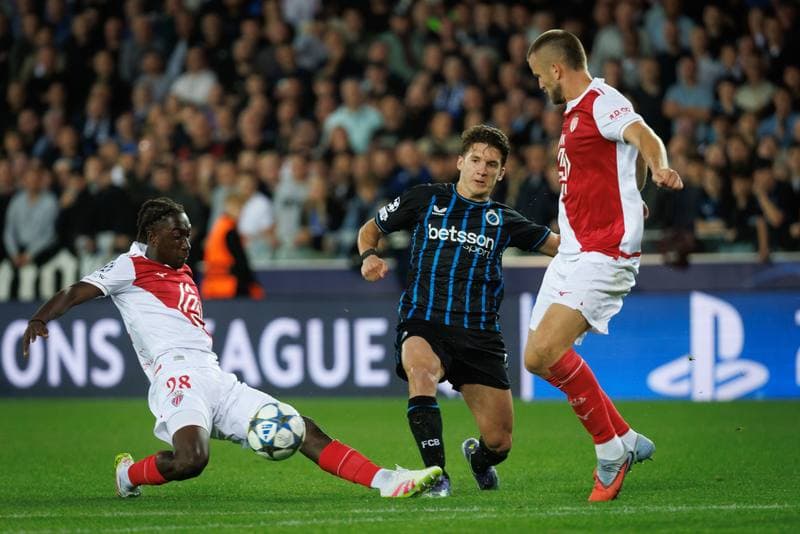 Football. UEFA Champions League. Club Brugge - AS Monaco. 18.09.2025