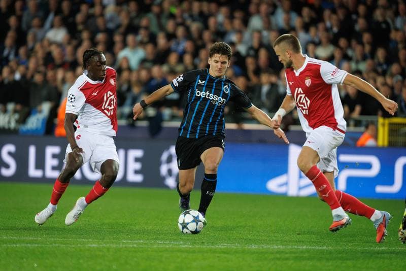 Football. UEFA Champions League. Club Brugge - AS Monaco. 18.09.2025
