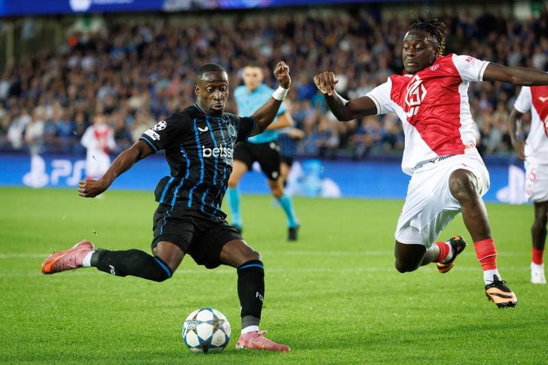 Football. UEFA Champions League. Club Brugge - AS Monaco. 18.09.2025