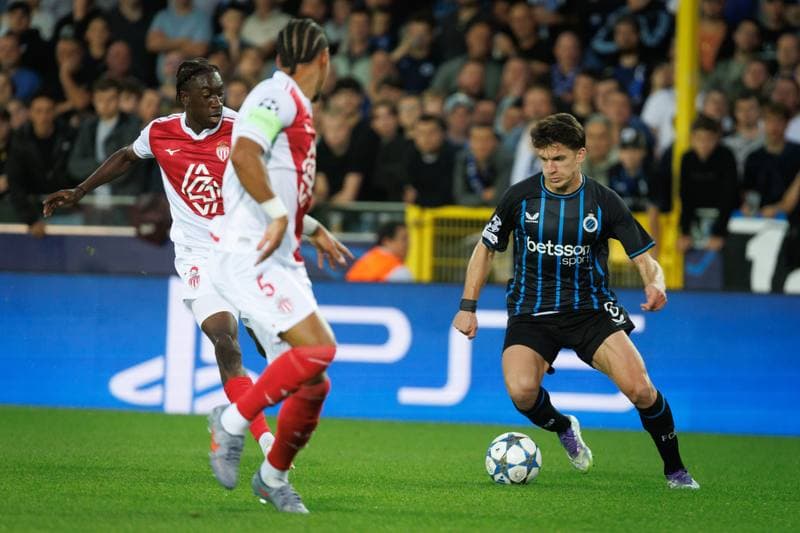 Football. UEFA Champions League. Club Brugge - AS Monaco. 18.09.2025