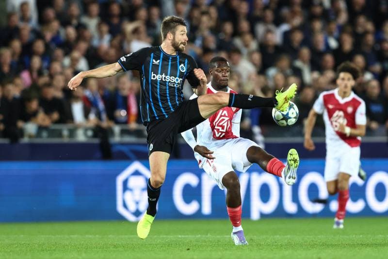 Football. UEFA Champions League. Club Brugge - AS Monaco. 18.09.2025