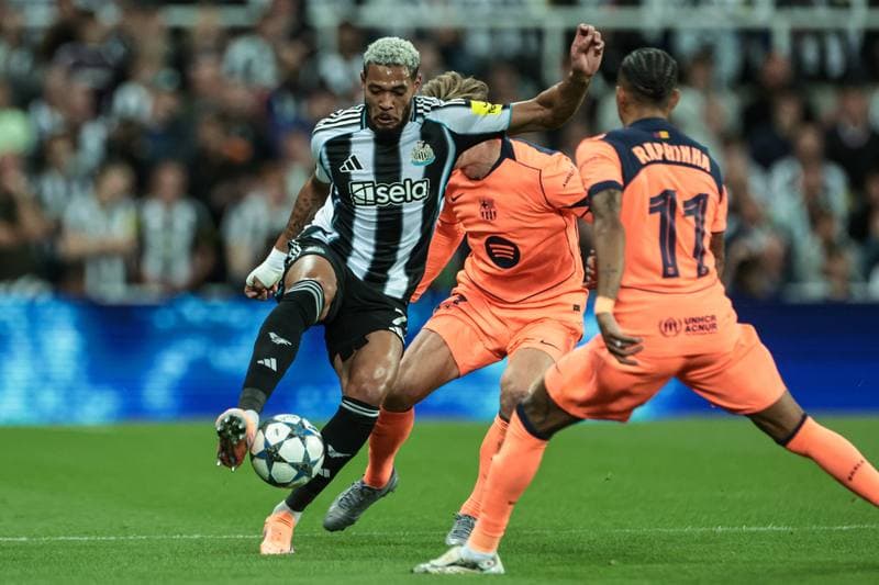 Football. UEFA Champions League. Newcastle United - Barcelona. 18.09.2025