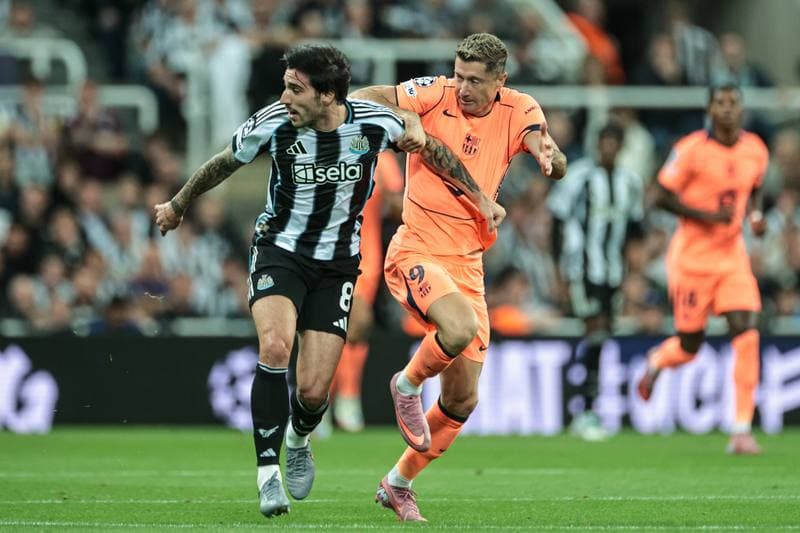 Football. UEFA Champions League. Newcastle United - Barcelona. 18.09.2025