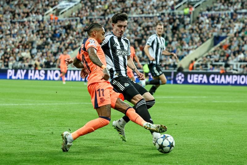 Football. UEFA Champions League. Newcastle United - Barcelona. 18.09.2025