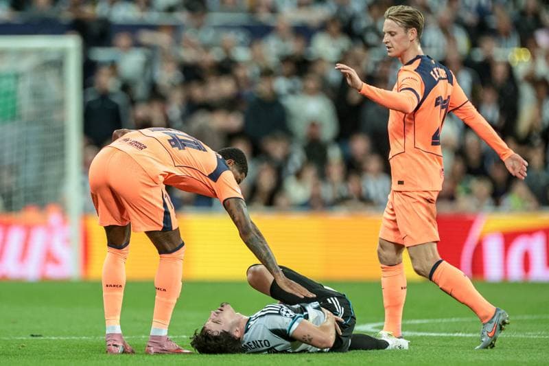 Football. UEFA Champions League. Newcastle United - Barcelona. 18.09.2025