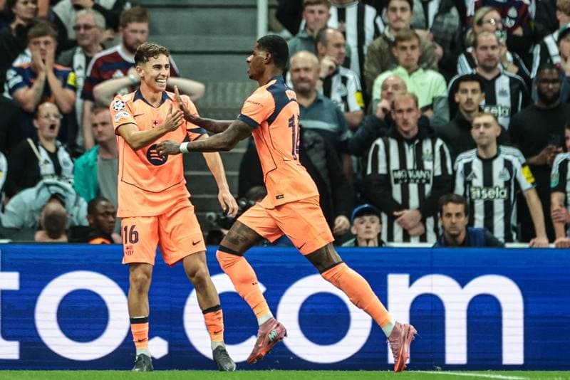 Football. UEFA Champions League. Newcastle United - Barcelona. 18.09.2025
