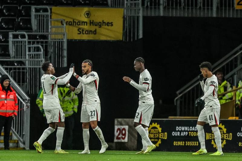 Football. Carabao Cup. Wolverhampton Wanderers - Chelsea. 29.10.2025
