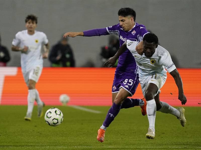 Football. UEFA Europa Conference League. Fiorentina - AEK Athens. 27.11.2025