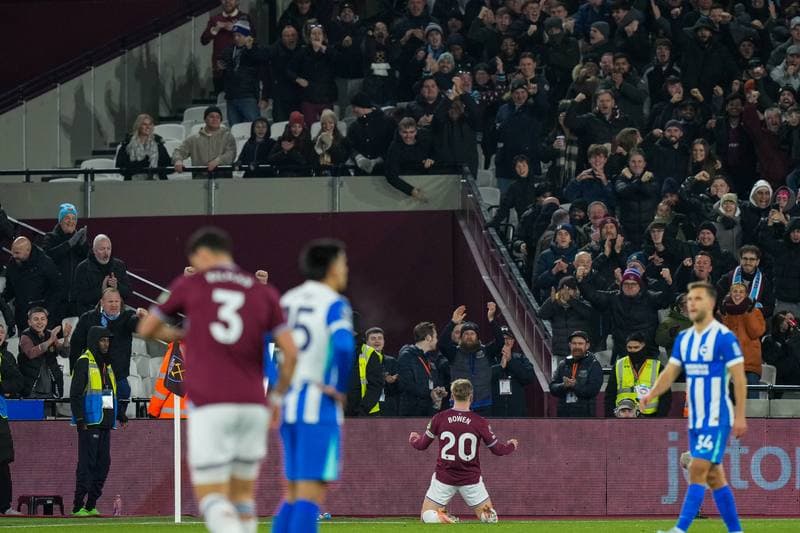 Football. Premier League. West Ham United - Brighton & Hove Albion. 30.12.2025