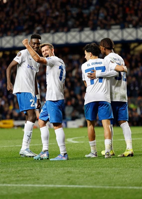 Football. UEFA Europa League. Rangers - KRC Genk. 25.09.2025