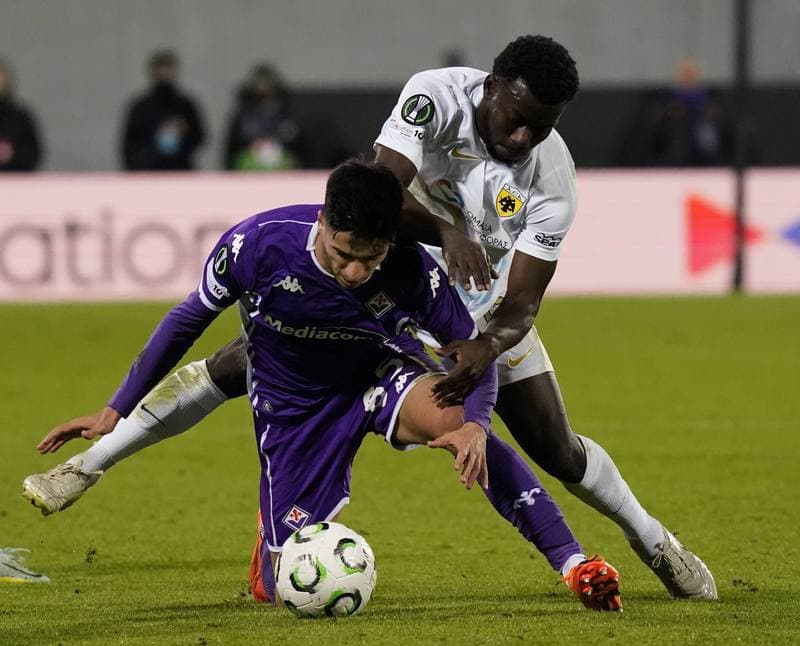 Football. UEFA Europa Conference League. Fiorentina - AEK Athens. 27.11.2025