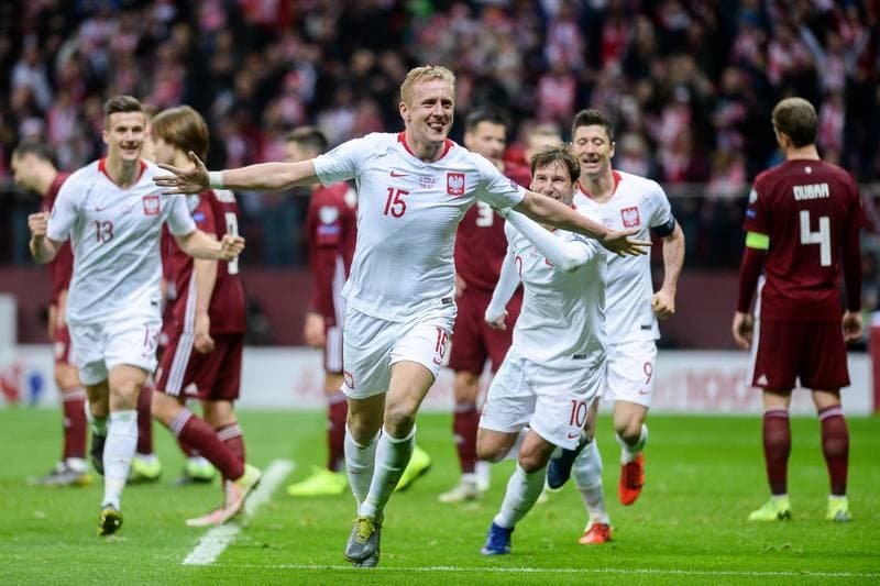 Football. Euro 2020 Qualifiers. Poland - Latvia. 24.03.2019